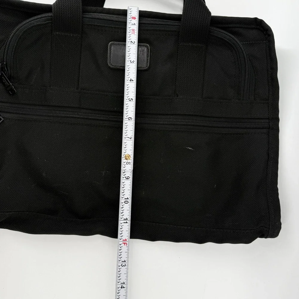 Tumi Black Nylon Expandable Laptop Briefcase‎ Messenger Bag Travel Vacation Gift